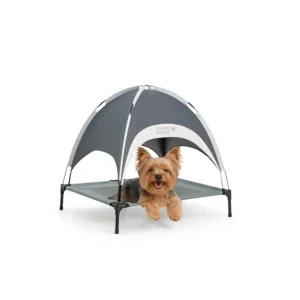 Elevated Dog Bed with Canopy 24"x18"x7"